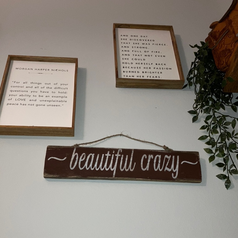 Beautiful Crazy Distressed Wooden Decor